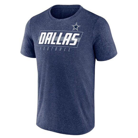 Men's Dallas Cowboys Team Heather Color Short‎ Sleeve Synthetic Crew Tee - NWT - Picture 2 of 3